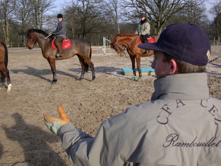 Cours d'équitation au Centre de formation d'apprentis